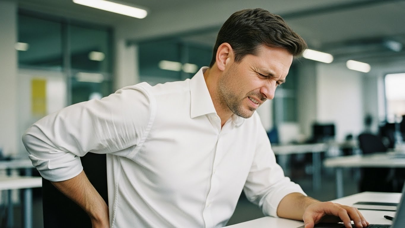 Rückenschmerzen unterer Rücken beim Sitzen? So wirst du die Büro-Krankheit Nr. 1 los